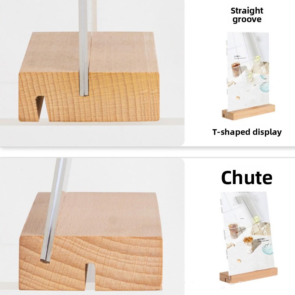 2 Uses Menu Sign Holder Highly Transparent Acrylic Table Number Holder Restaurant
