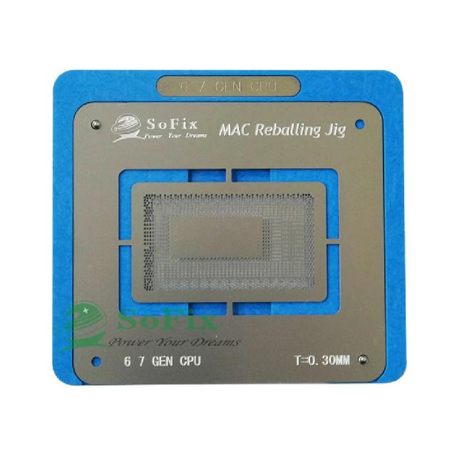 Sofix Inter M1 CPU Reballing Jig with Stencil 2013-2021 CPU BGA Reballing Kit CPU IC Chip Platform for Macbook Repair Tool