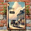 Mfoever Vintage D BBQ ZONE Beer Posters Metal Tin Sign Plaque Decorative Plates for Garage Club Man Cave Bar Home Hotel Cafe Wall Decor