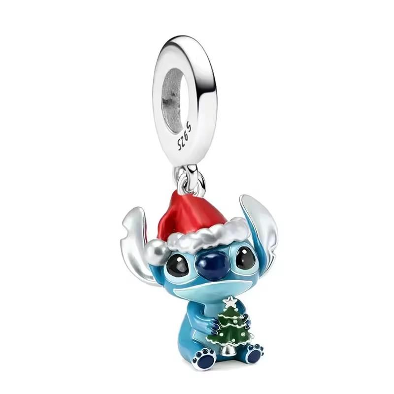 Christmas Cartoon Charm Beads Collection Pendant Charms Festive Santa Cute Animal Design Beads for Women DIY Jewelry Accessories
