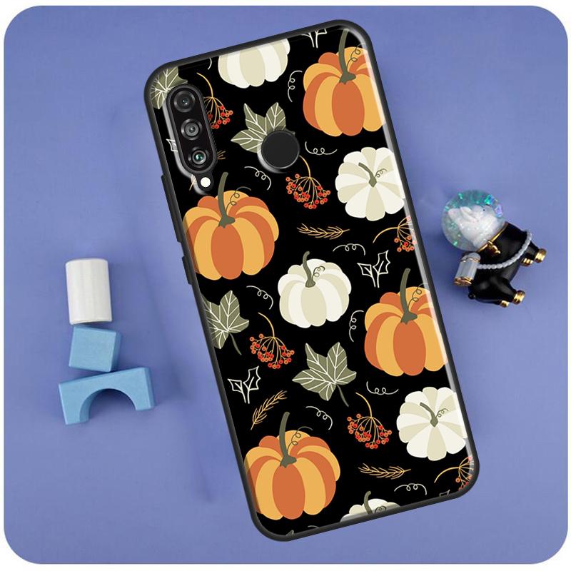 Autumn Pumpkins For Huawei Nova 11 Pro 9 10 SE 7i 8i 11i 12i Y60 Y61 Y70 Y72 Y73 Y90 Y91 P30 P40 Lite Case
