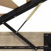 Ottoman Bed Frame with Storage Sonoma Oak Finish 203 x 120 x 25 cm