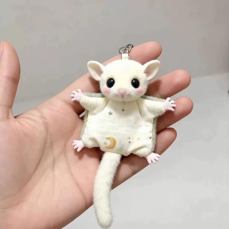 Пушистая летающая мышь Плюшевая игрушка Брелок Мягкая игрушка Кукла Подвеска для рюкзака Подарок