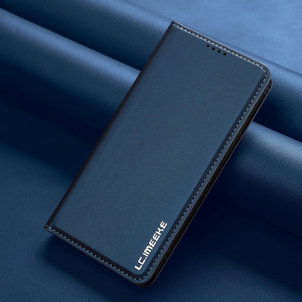 Прочный Кошелек-книжка с Магнитными Слотами для Карт из Кожи для iPhone 16 Pro Max 16E 15 14 13 12 11 Флип Тонкая Сумка Бизнес Карманный Чехол