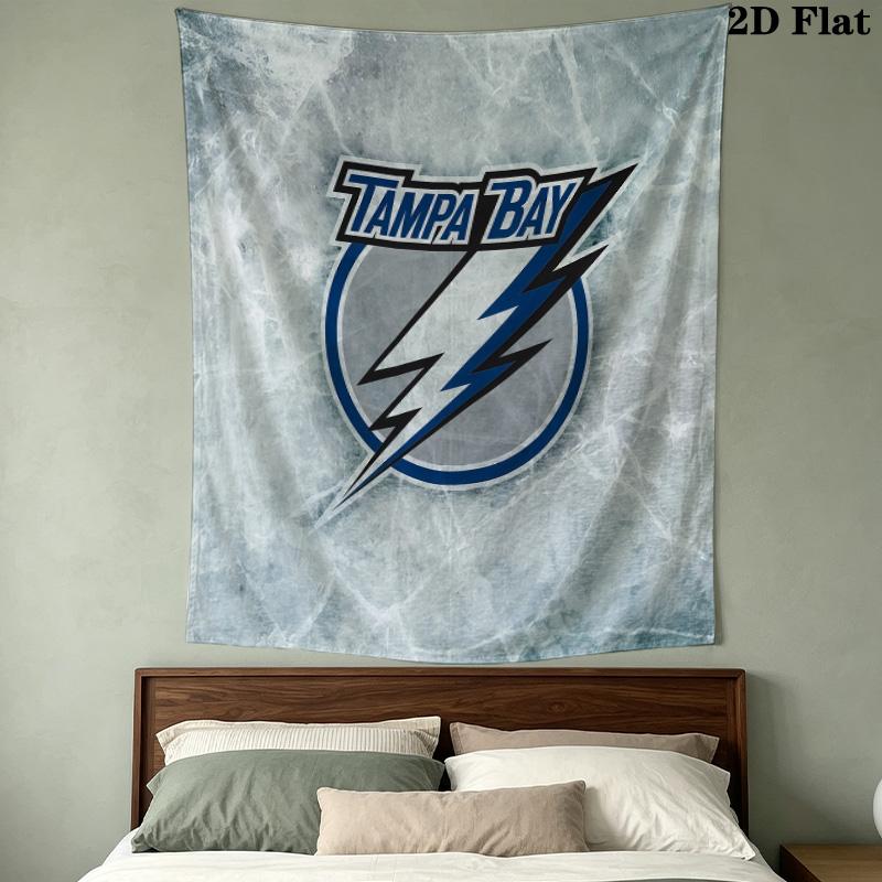 Tampa Bay Lightning Printed Tapestry – Wall Hanging for Bedrooms, Dorms, and Home Decor
