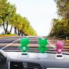 Bobble Head Green Frog Decoration Solar Powered Shaking Head Frog Car Dashboard Ornament Educational Cartoon Animal Toy