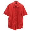 Сделано в Италии Короткий рукав Эластичная рубашка 42 Красный Мужская Б/у