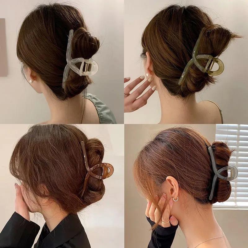 Large Shark Clip Hairpin, Women'S Hair On The Back Of The Head, Advanced Sense Clip, Grab Clip Diy Bottom Clip, Hair Accessories Hairpin.