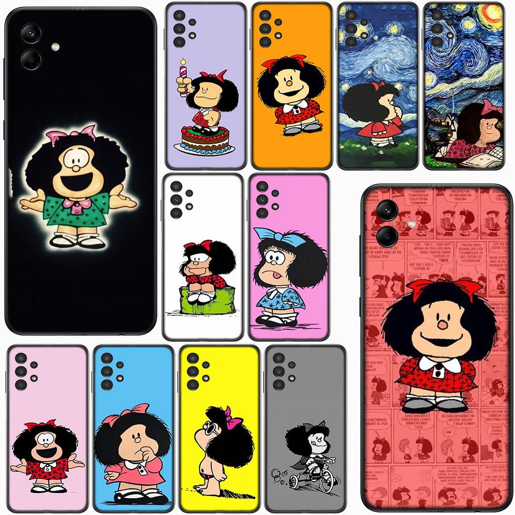 for Samsung Galaxy Note 20 Ultra 10 8 9 S10 Plus Lite S8 A70 A24 A25 S10E A21S A37 A57 A51 A7 Case Poster M-Mafaldas Cartoon