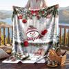 Christmas Flannel Throw Blanket Soft Warm Cozy For Sofa Bed Indoor Home Use Great Holiday Gift