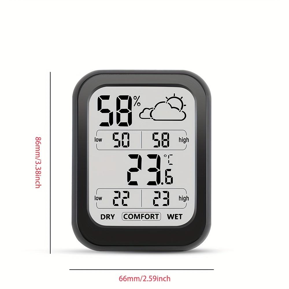 Новый домашний измеритель температуры и влажности, комнатный термометр HD, большой экран с погодным электронным термометром