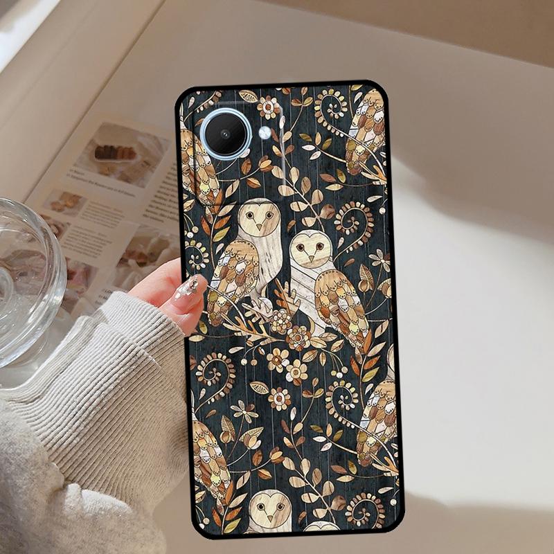 Owl Pattern For Realme 13 12 10 11 14 Pro Plus GT 6T 6 5 GT7 Pro C61 C55 C53 C51 C21Y C25S C75 C67 Case