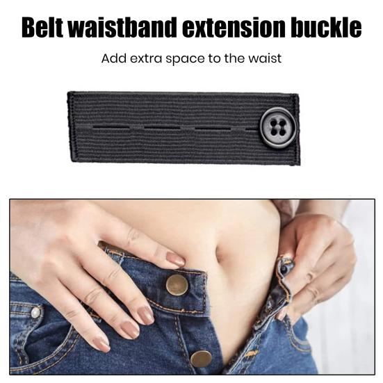 Unisex Elastic Waist Extension Buckle Band for Adjustable Comfort