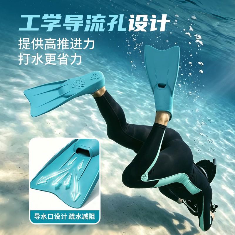 TPR Snorkeling Fins With Dry Top Snorkel Set Adults Swimming Diving Gear