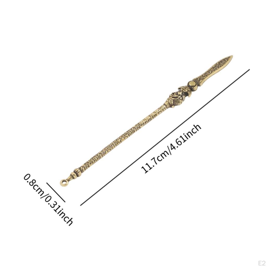 Brass Pendants Keyring Collection Creative Home Ornament Blade Model Figurine Jewelry Gift for