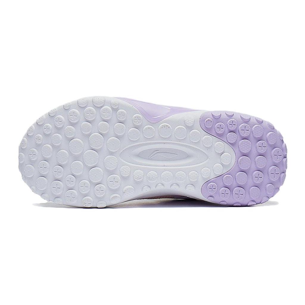 Li Ning удобные универсальные нескользящие низкие детские кроссовки для бега детские кроссовки розовые фиолетовые YKNT114-4