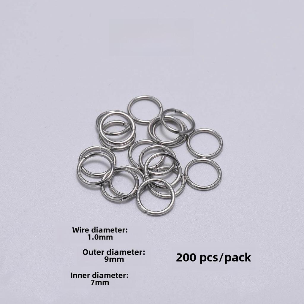 Плоское одинарное соединительное кольцо из нержавеющей стали для ювелирных аксессуаров своими руками