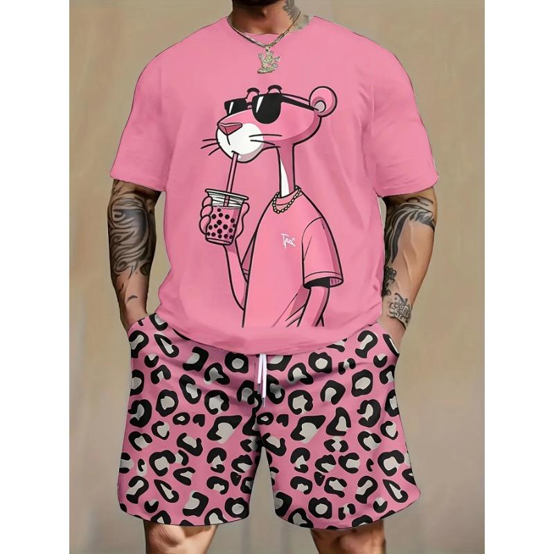 Men's Suit T-shirt Is Stylish and Simple Polyester Fiber 3D Printed T-shirt, Suitable for Outdoor Activities and Daily Wear