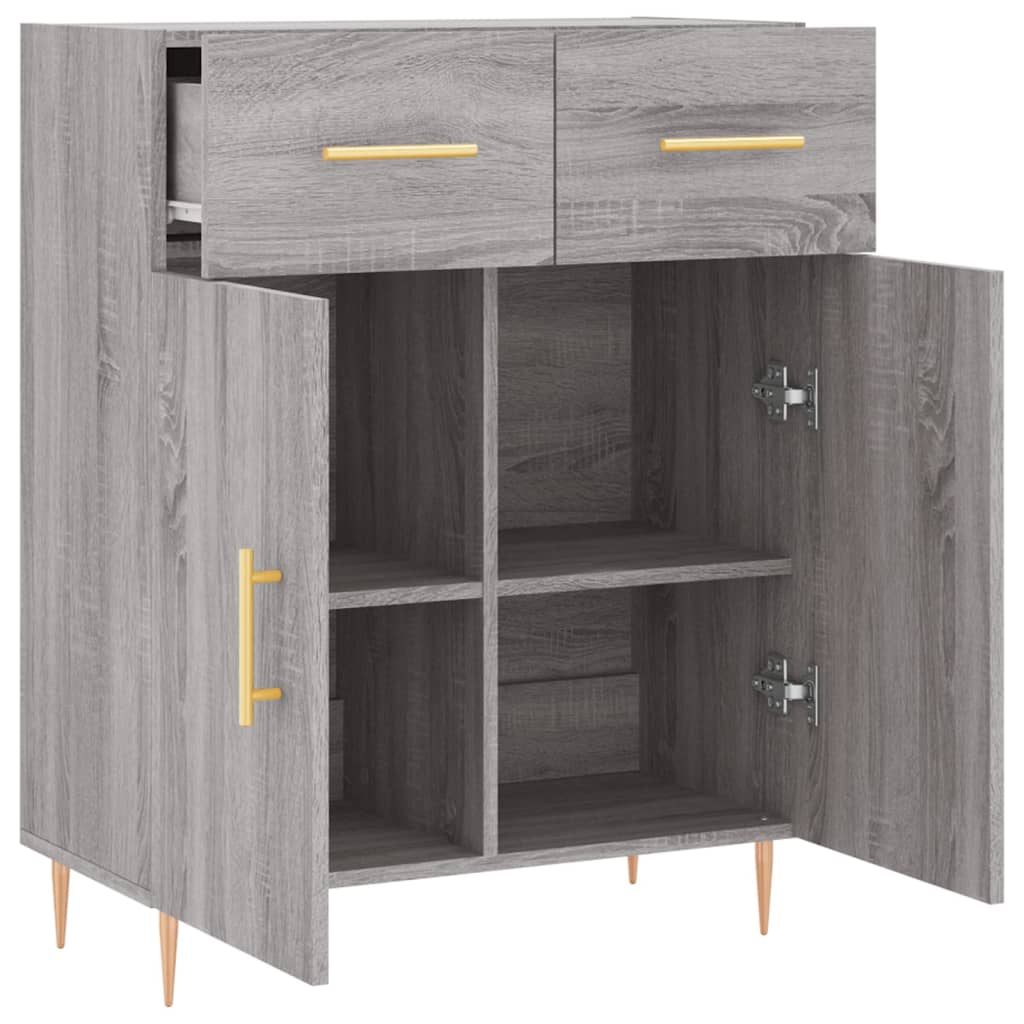 Sideboard Gray Sonoma 69.5 x 34 x 90 cm Particleboard