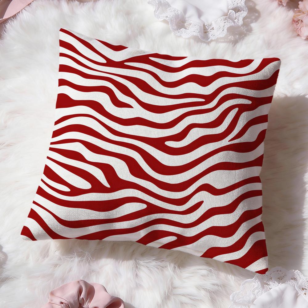 Zebra Texture Cushion Cover Premium Comfort Reversible Pillow Cove Two in One Design for Any Room Car Interior