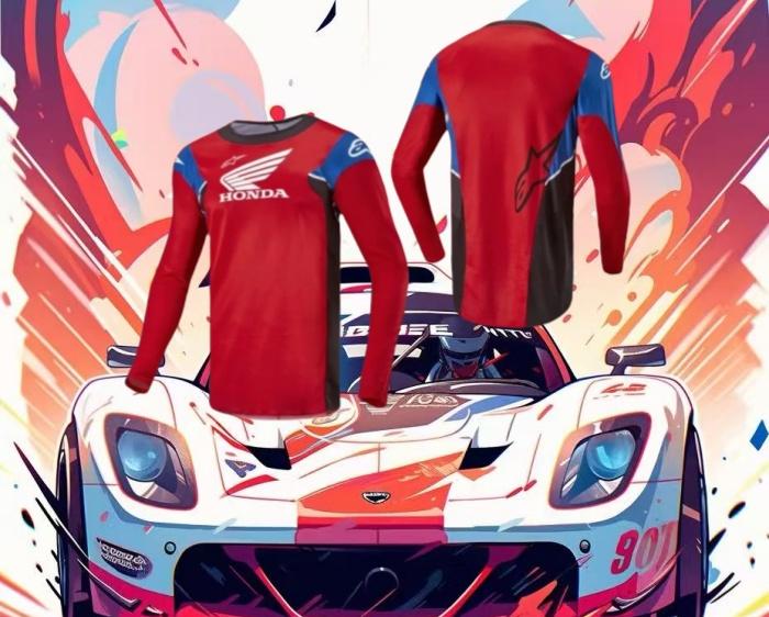 EAV3 Summer 2026 Honda New Off-road Motorcycle Riding T-shirt Fast-drying Breathable Long-sleeved Men's And Women's Riding Clothes
