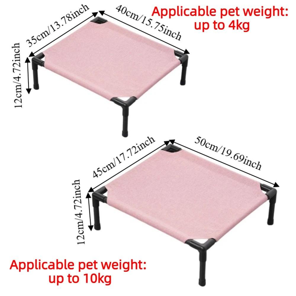 Detachable Pet Camping Bed Breathable Mesh Cat Sofa Bed Universal Cat Sleeping Bed Outdoor Camping