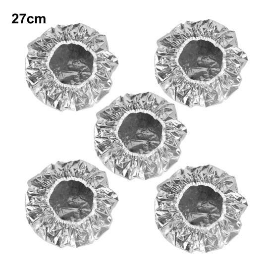 5Pcs Aluminum Foil Hair Heat Hat Reusable Professional Hot Oil Treatment Deep Conditioning Heating Processing Hair Care Hat