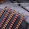 Высококачественные ретро палочки для еды из палисандра, противоплесневые, антибактериальные, для личного пользования
