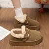 Winter Women Cotton Shoes With Thick Heel And Sole For Daily Comfort