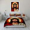Haloed Jesus with crown. Bedding sets Duvet cover sets Duvet covers Pillowcases(1 * Duvet Cover 2 * Pillowcases, without duvet insert)