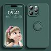 Магнитный чехол для телефона с кольцом-держателем для iPhone 16 Pro Max 15 14 Plus Mini 11, 360° держатель-подставка с кольцом для пальца, чехол из жидкого силикона