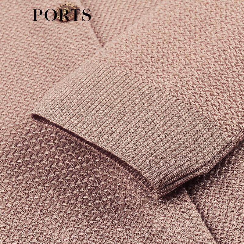 Ports Женский кардиган из смесовой ягнячьей шерсти с бисерным воротником