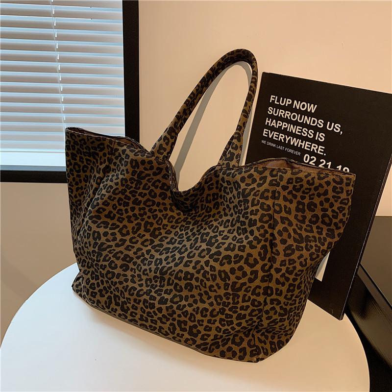 Новая винтажная нишевая двусторонняя холщовая сумка, повседневная модная сумка через плечо большой вместимости, женская модная сумка-тоут для поездок на работу