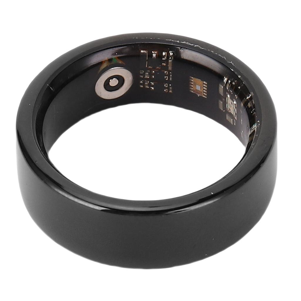 Smart Ring Sleep Monitoring Step Counting Gesture Control IP68 Water Proof Thin Lightweight Fitness Ring Size 7