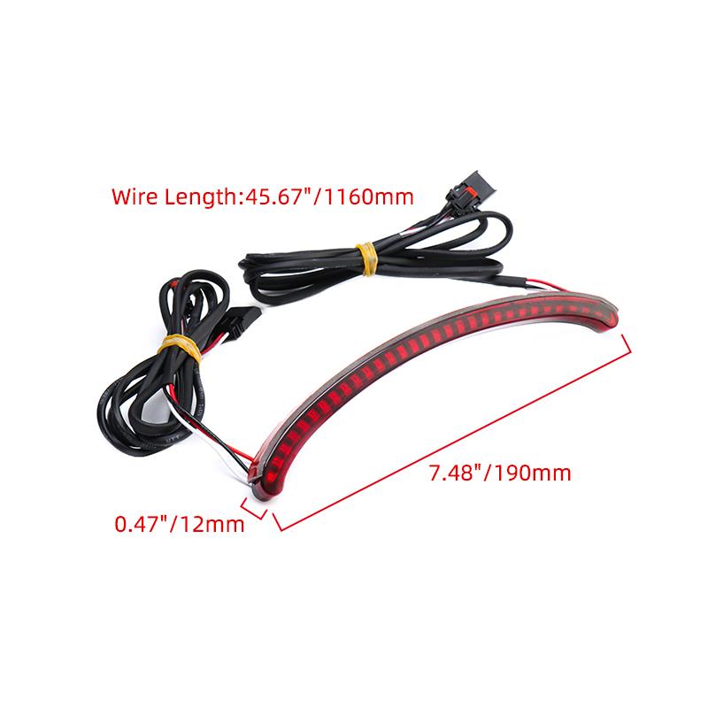 Motorcycle LED Rear Fender Tail Light Turn Signal Running Brake Taillight For Harley Softail Fat Bob FXFBS 114 FXFB 107 2018-Up