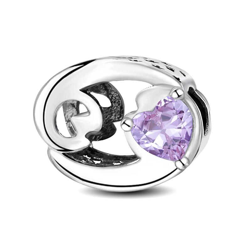 Медь Двенадцать Созвездий Любовное Сердце Циркониевые Бусины Сделай Сам Браслет Браслет Изготовление Подарок Высококачественная Изысканная Ювелирия