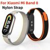 Xiaomi Mi Band 8 bilaguzugi uchun neylon tasma, metall bosh qismli, donali, almashtiriladigan bilaguzuk, Xiaomi Miband 8 Mi Band 8 uchun tasma