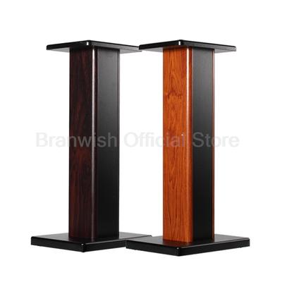 50-80 см подставка для колонок Woodgrain напольный держатель для усилителя-сателлита для домашнего полочного динамика кронштейн для монитора объемного звучания