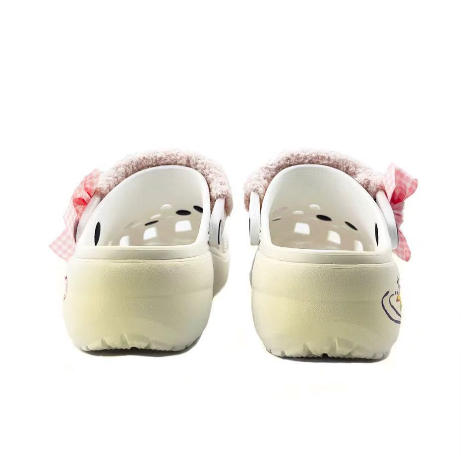 Crocs Классические клоги на платформе Лимонный сорбет Память Школьный стиль ЭВА Простой темперамент Крутые и удобные Обувь с отверстиями Унисекс Желтый