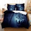 Wolf Duvet Cover Set Wolf With Mechanical Eye Bedding Set For Kid Teens Adults 3d Printing Queen King Size Polyester Quilt Cover