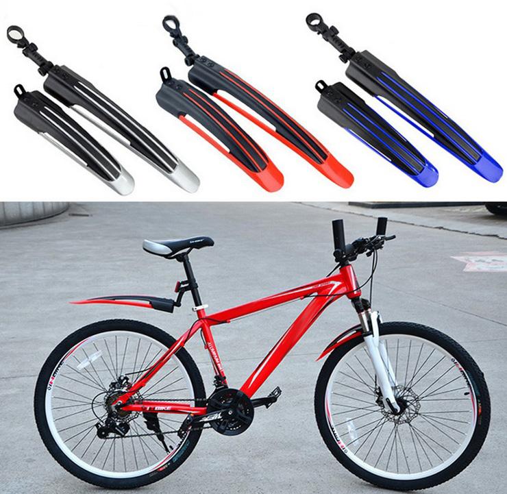 2 Pcs Bicycle Cycling Front and Rear Mud Mountain Bike Tire Fenders Guards Mud Set