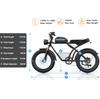 KICKWEY K7 Электровелосипед 1500 Вт Мотор 48В 23Ач Аккумулятор Полная Амортизация Электровелосипед 20” Широкая Шина Вездеходный Электровелосипед