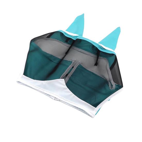 Сетчатая защита для лица от мух с ушами, защита от ультрафиолета, дышащая защита для лица лошади для защиты глаз от насекомых-вредителей