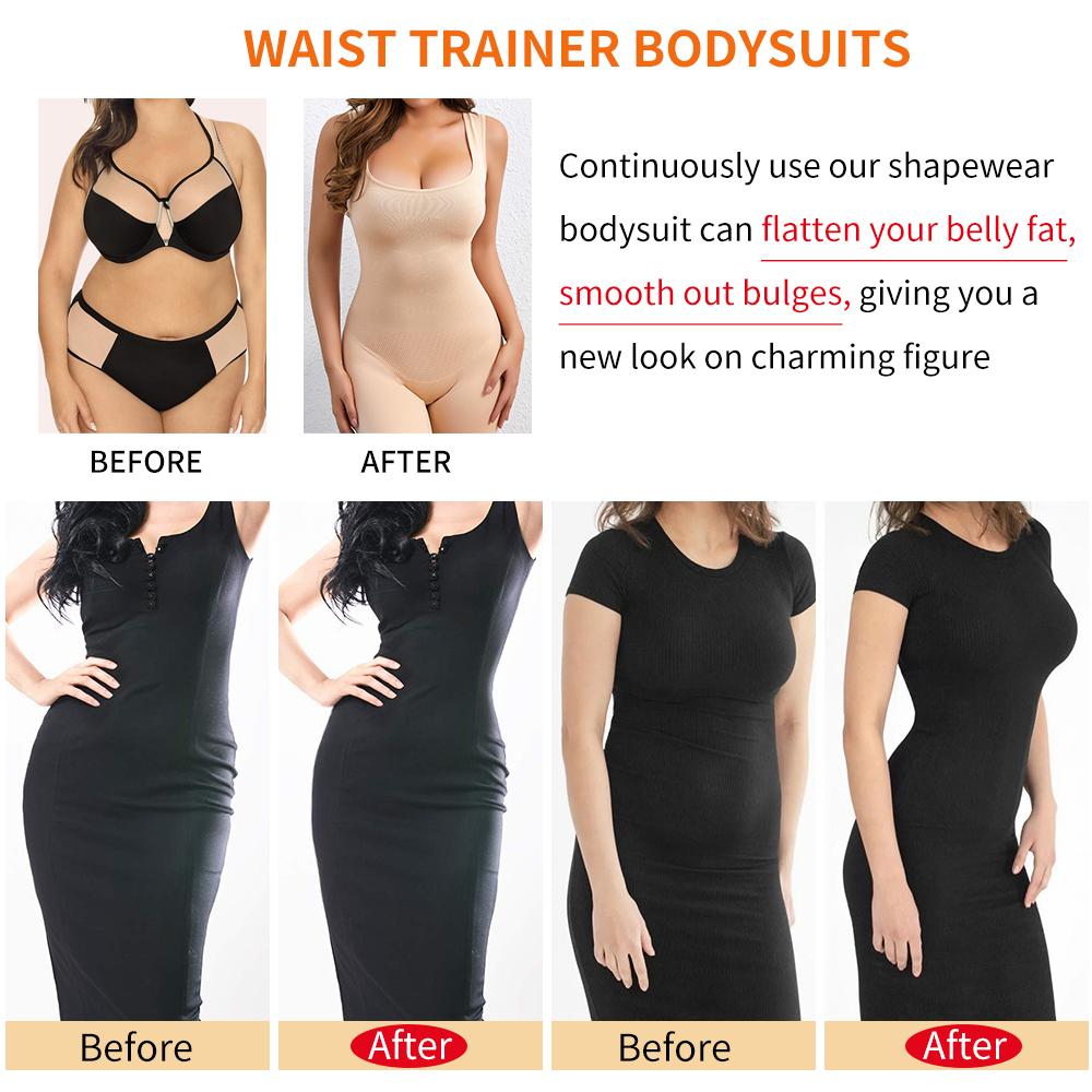 Women Shapewear Bodysuits Seamless Firm Control Full Body Shaper Compression Vest Thigh Slimmer Underwear Belly Girdle Shirts Slimming Tank Tops