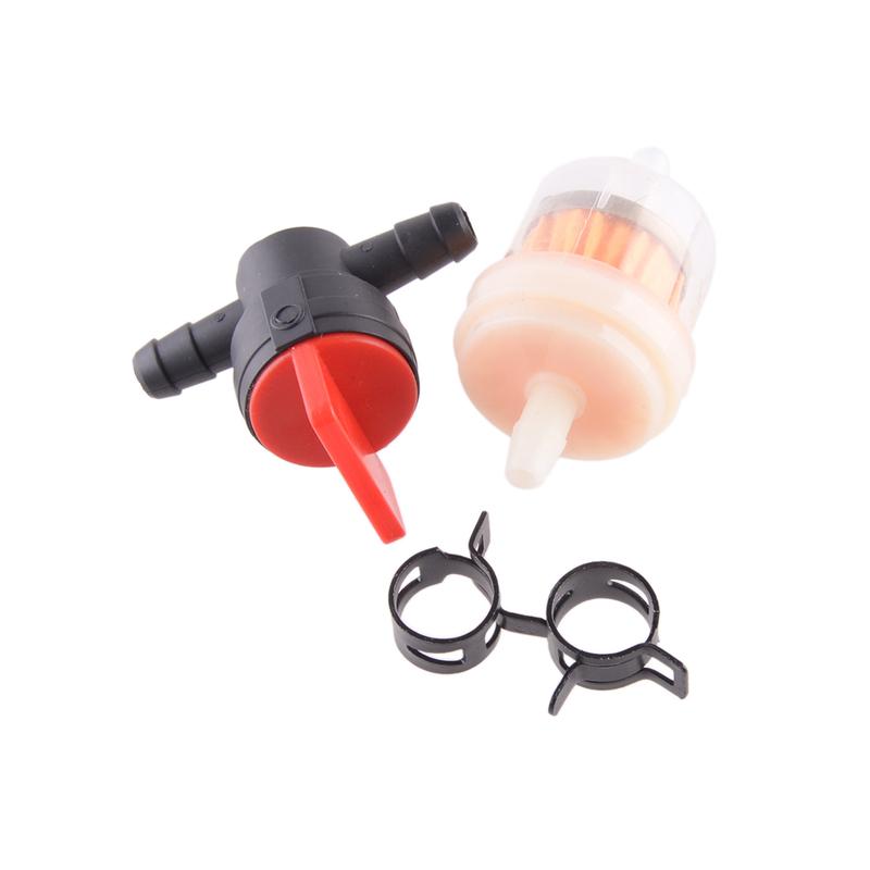 3 Sets 6mm Fuel Hose Valve Tap Filter Clip for Motorcycle Scooter Car Engine Universal