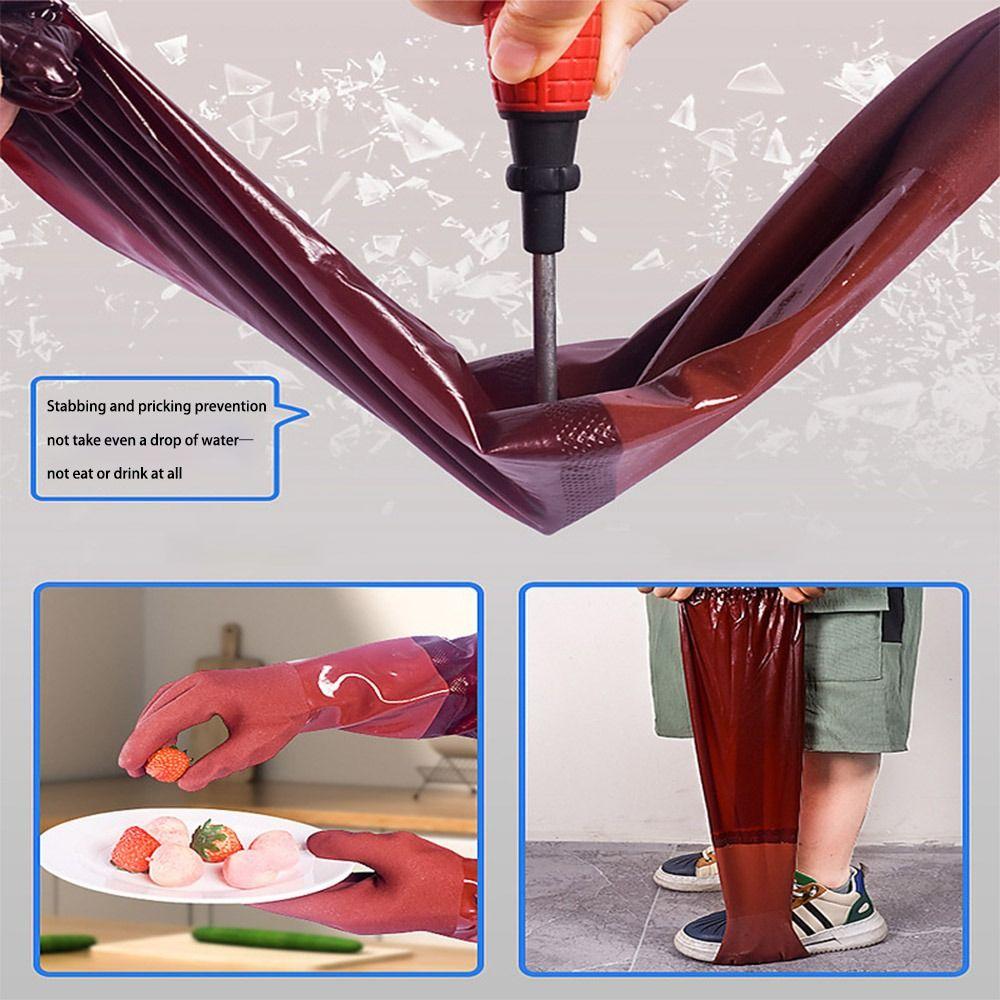 65CM Work Gloves Rubber Protective Mitts Kitchen Accessories Househeld Gloves Kitchen
