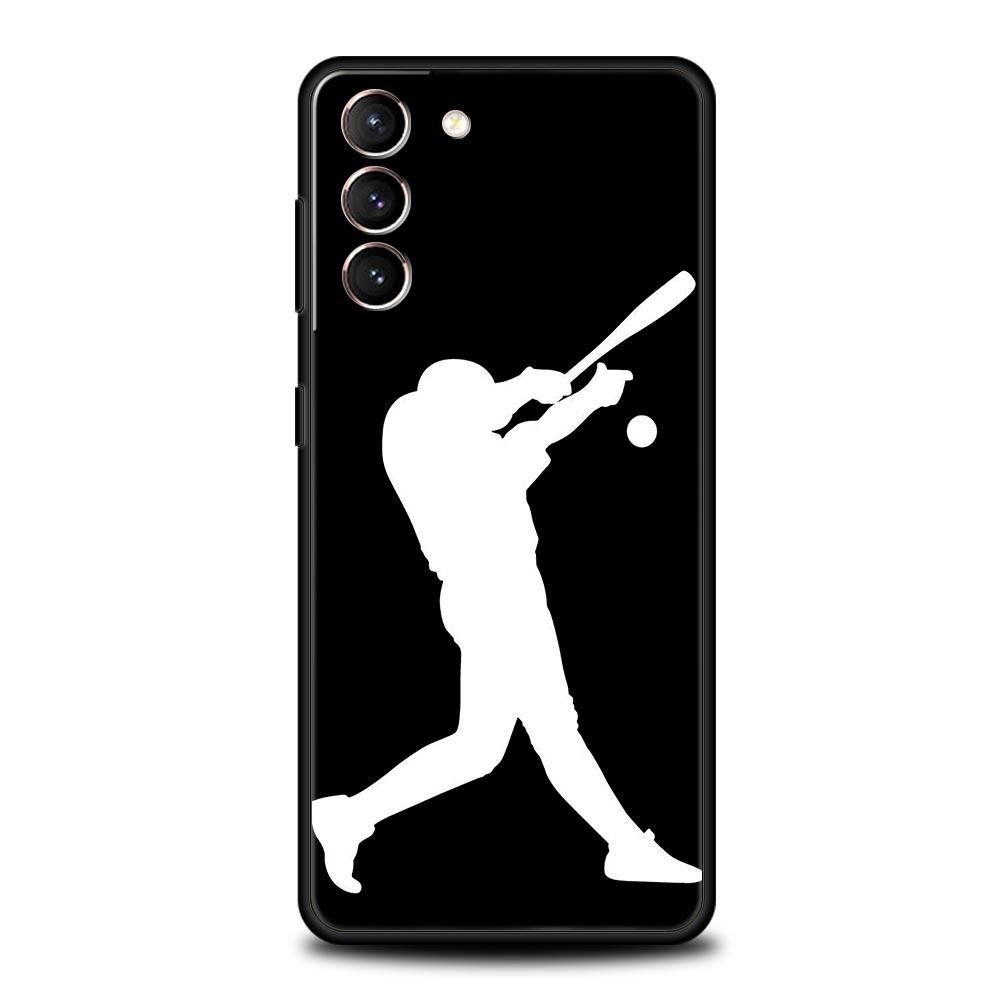 Baseball Phone Case For Samsung Galaxy S23 Ultra S22 S21 S20 FE 5G S10 S10E S9 S8 Plus Note 20 Soft Silicone Cover Bumper
