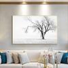 Minimalist Black White Modern Photo Wall Art Canvas Print Poster Winter Nature Sight Picture for Living Room Home Decor Cuadros