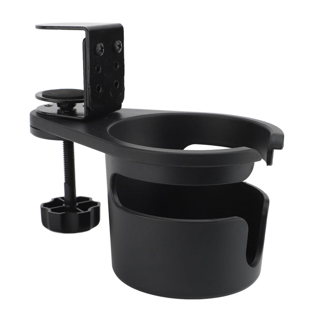 Desk Cup Holder Rotating Clip On Bottle Organizer Storage Rack for Coffee Drink Mugs Water Bottles