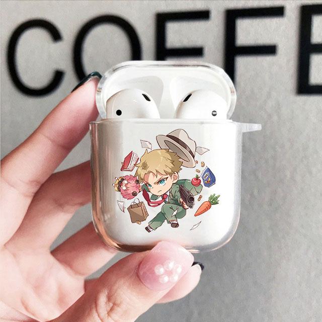 Чехол аниме SPY×FAMILY для Airpods 1 2 3 Pro Airpod Pro 2nd Kawaii Anya, защитный чехол, милый мультяшный чехол для Air Pod, чехол